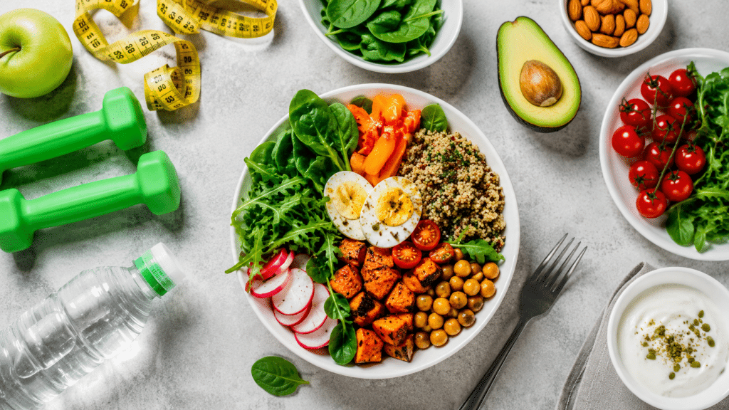 Alimentazione sana ed energia quotidiana con colazione naturale equilibrata