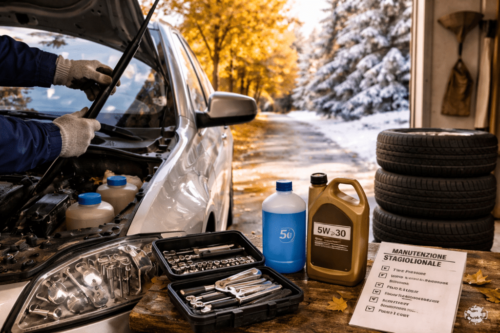 Tire changes and car checks for seasonal maintenance