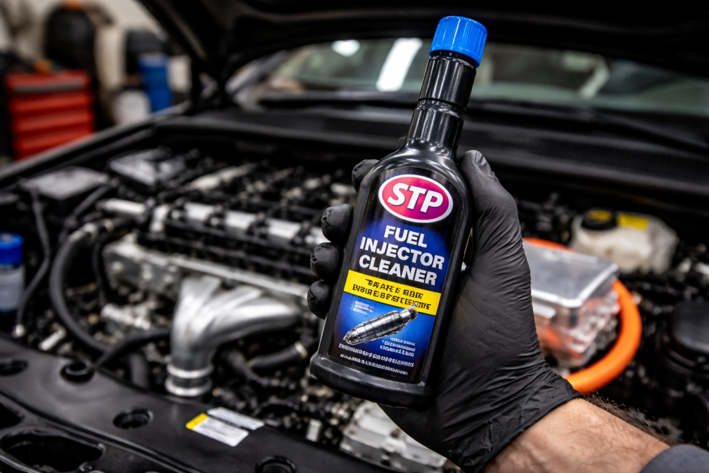 Flacone di additivo bestseller per pulizia iniettori e sistema carburante auto.