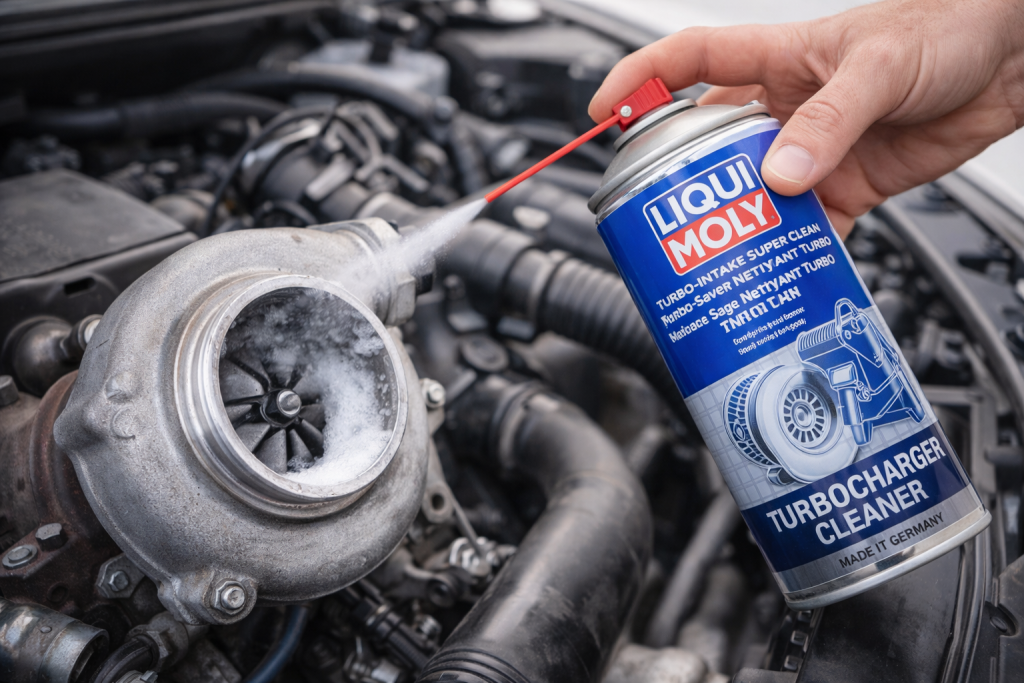 Applicazione di additivo per la pulizia del turbocompressore nel motore auto