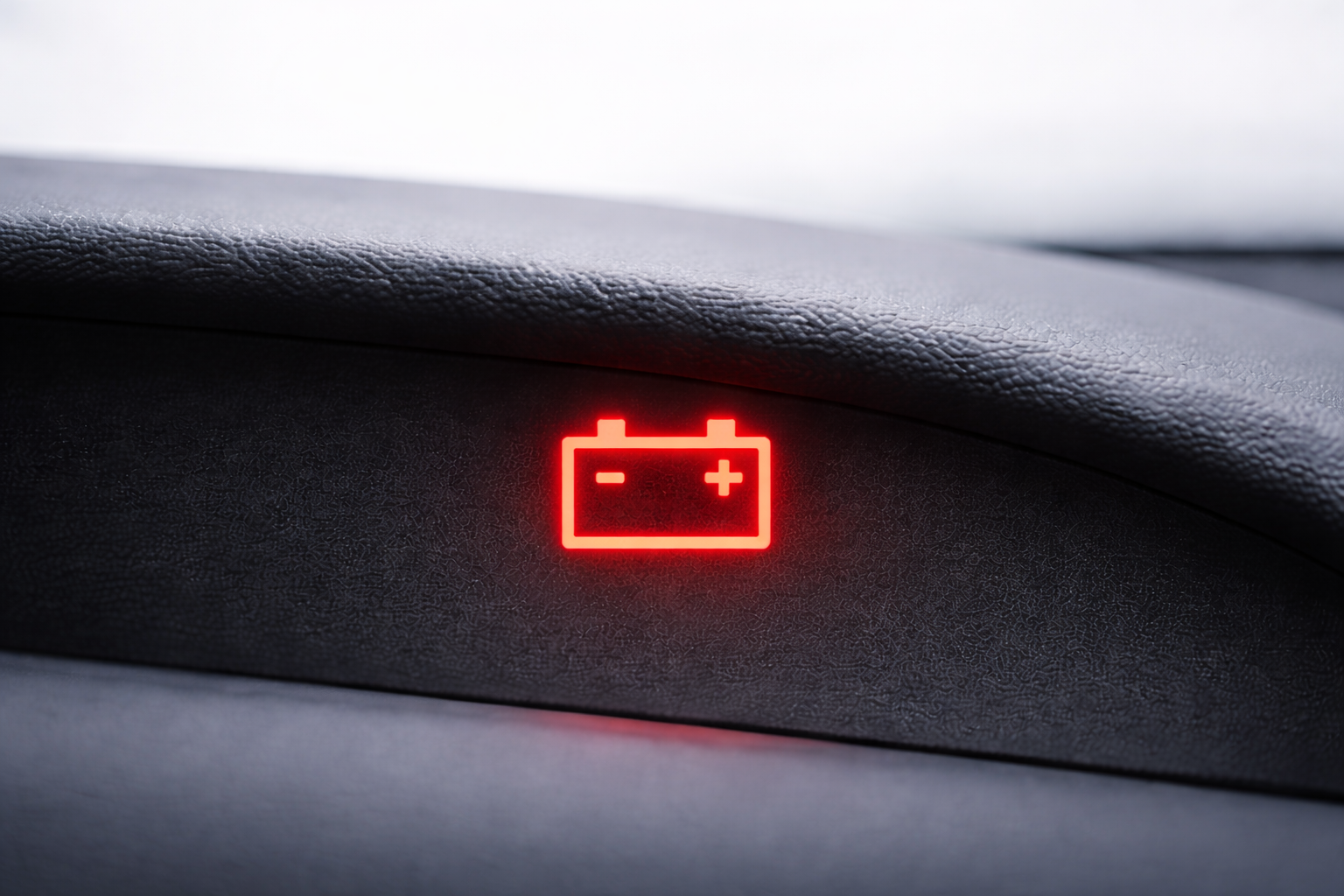 Spia batteria rossa accesa sul cruscotto dell’auto