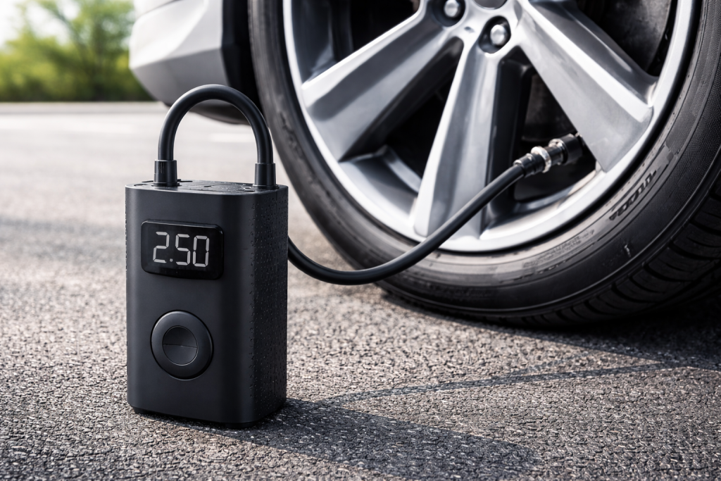 compressore portatile Xiaomi per gonfiare le gomme dell’auto
