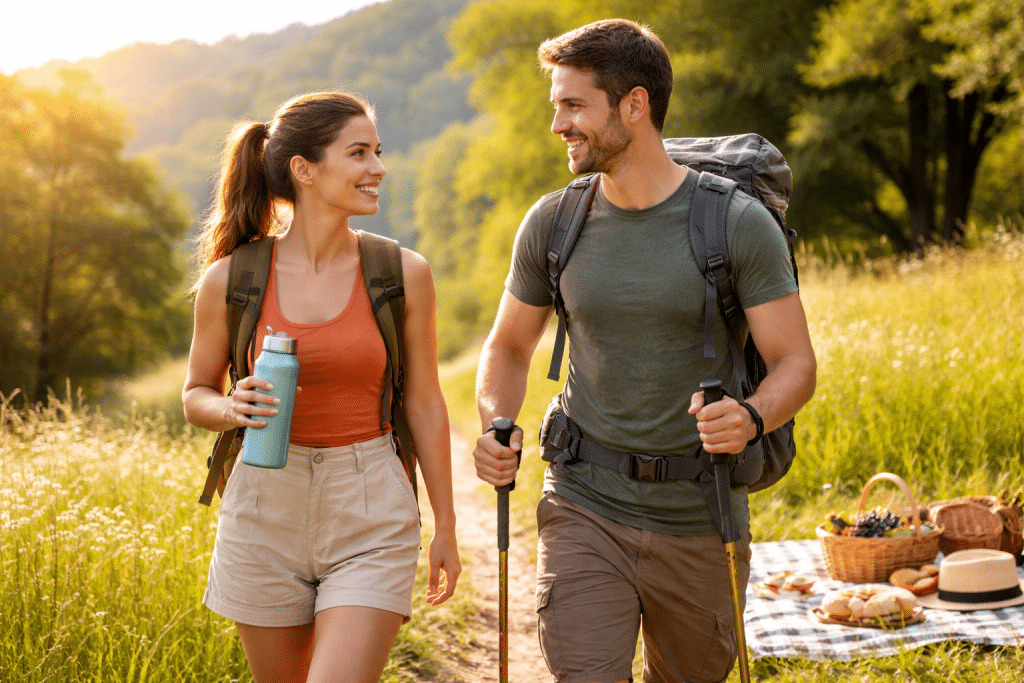 Persona che pratica attività fisica all’aria aperta in un parco soleggiato per il benessere quotidiano