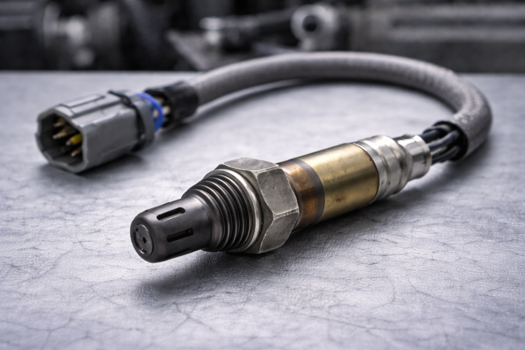 Wideband Lambda Sensor for Cars with Advanced Oxygen Sensor and Electrical Connector