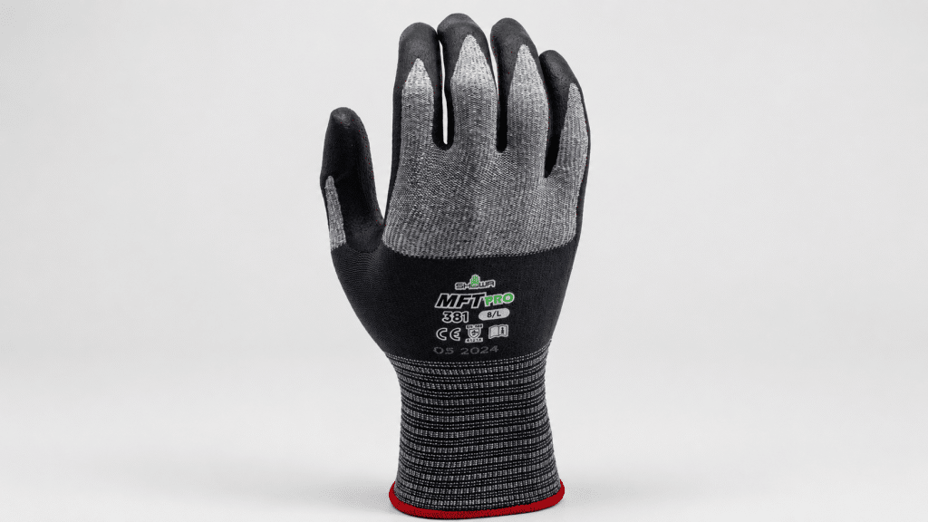 Protective work glove for car maintenance and mechanical workshops