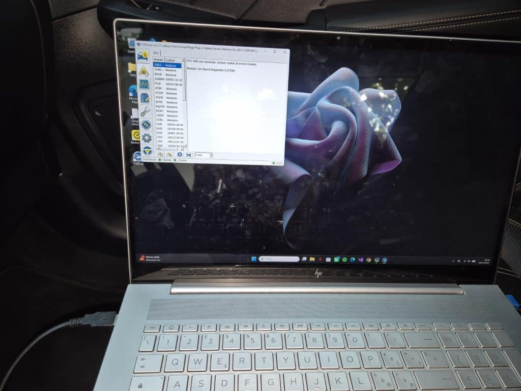 OBD2 Diagnostics with FORScan on the 2021 Ford Kuga Plug-in Hybrid via Vgate USB Interface