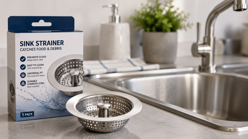 Stainless steel kitchen sink drain filter