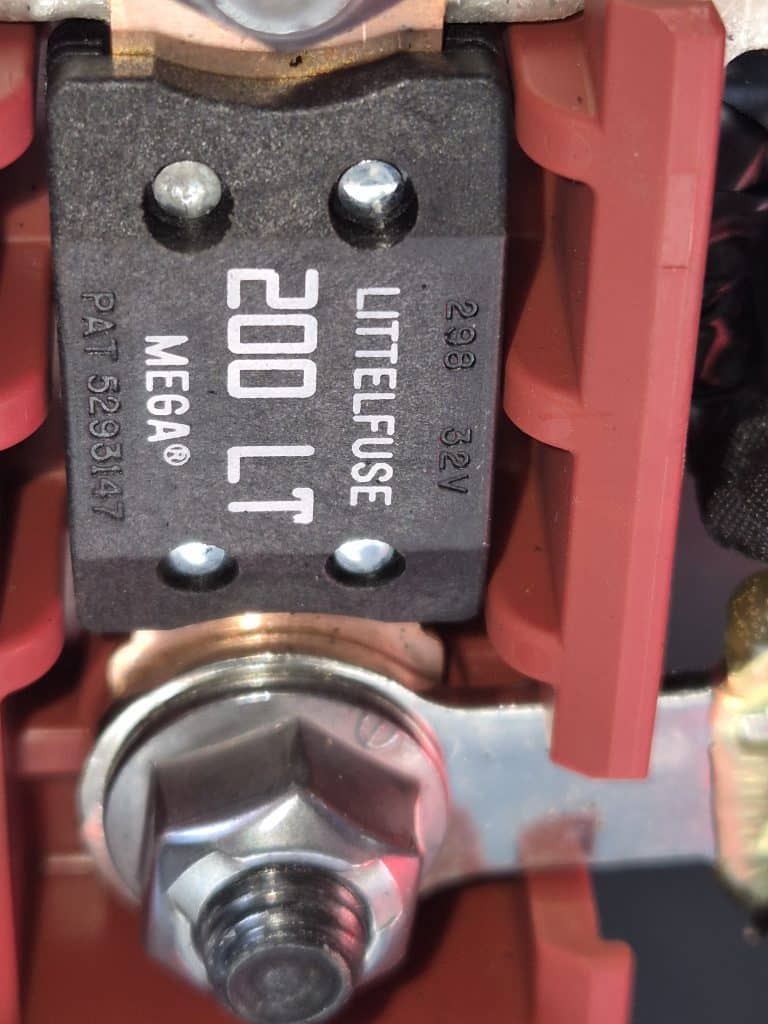 Main fuse near Ford Kuga PHEV battery