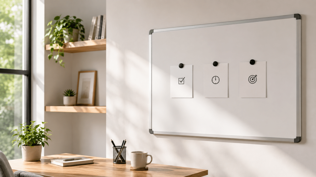 Magnetic board to organize priorities