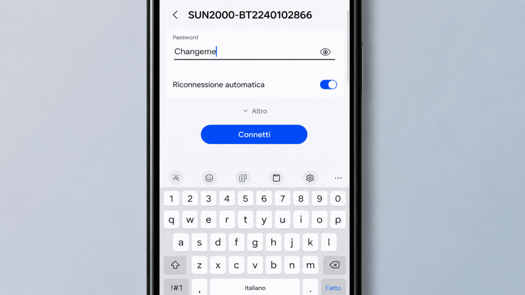 Password Changeme Huawei SUN2000 inverter on FusionSolar