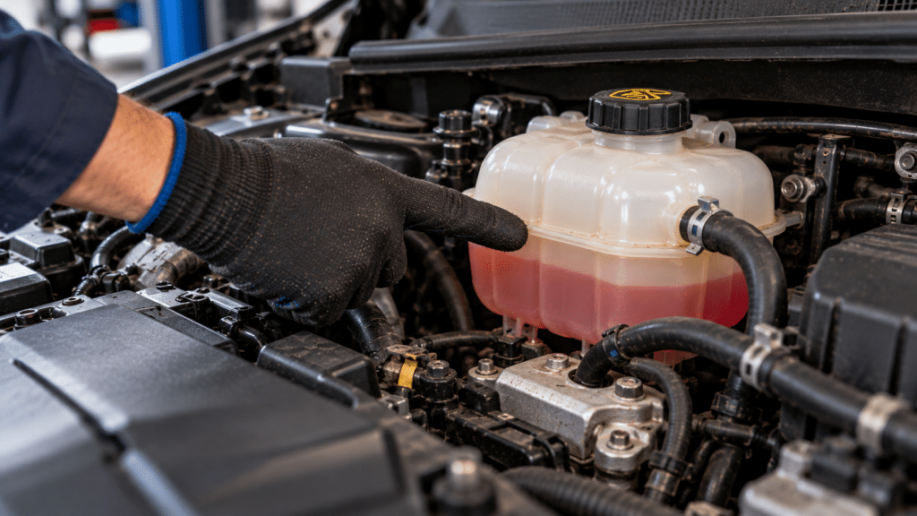 Check car coolant level