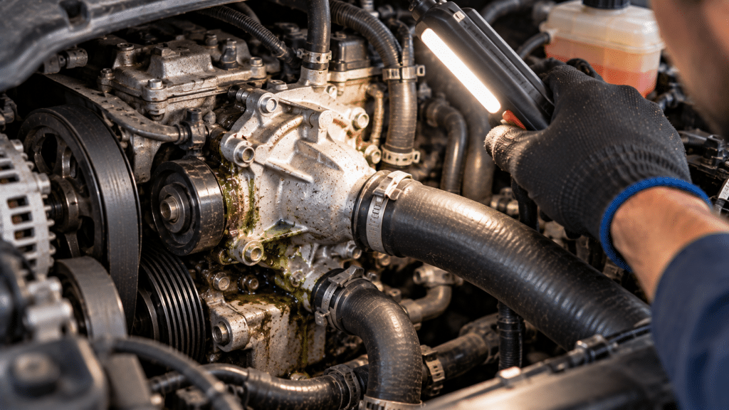 car water pump leak