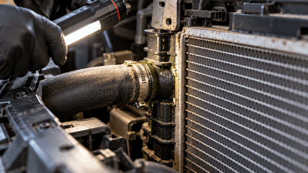 radiator or car hose leak