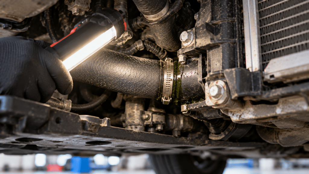 Check car cooling circuit leaks