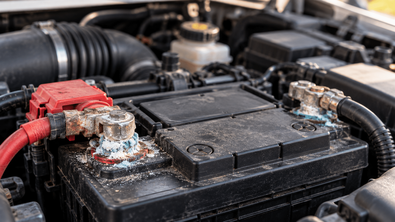 oxidized battery terminals