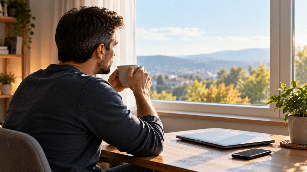 Pausa rilassante per ridurre lo stress mentale