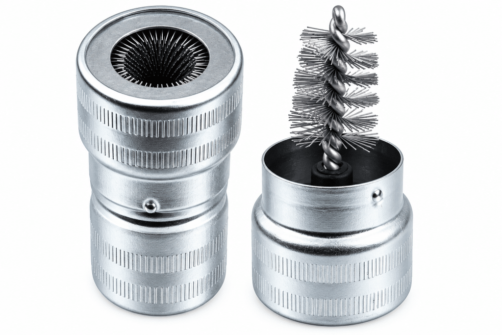 Wire brush for cleaning car battery terminals and poles from corrosion